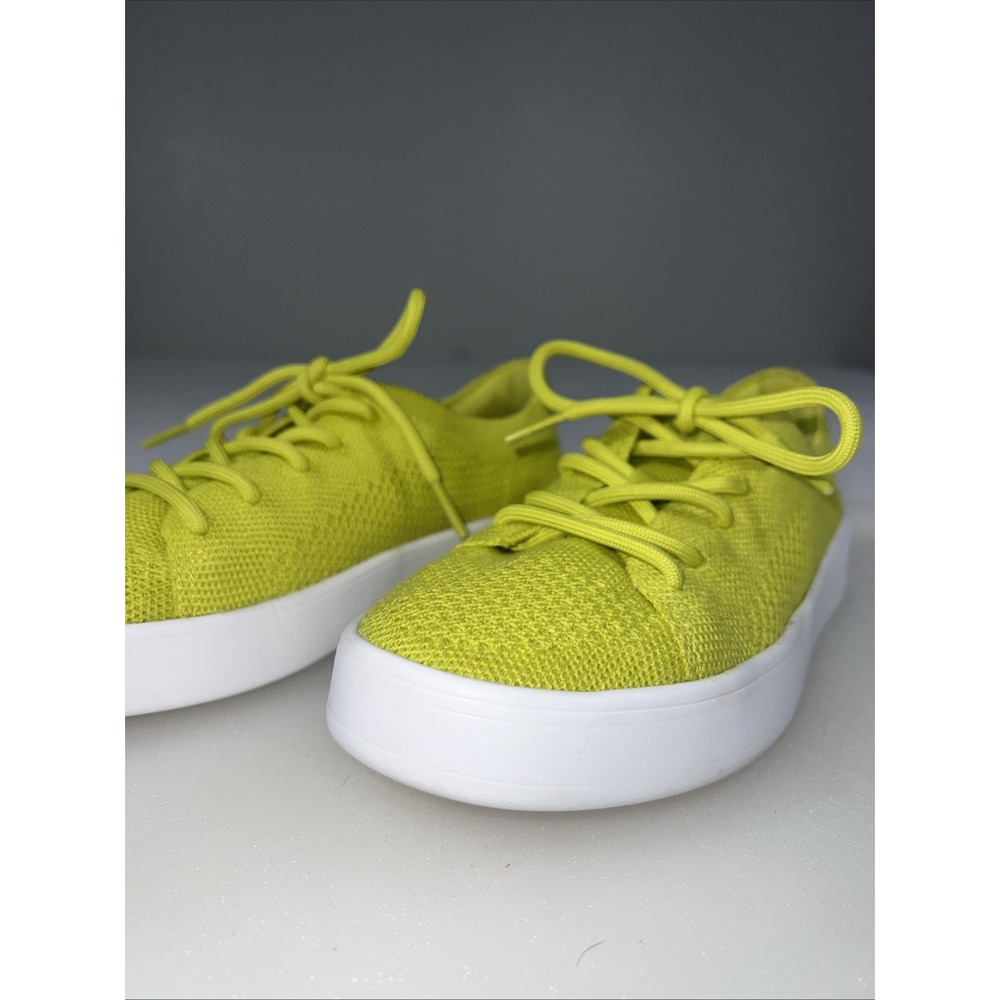 Giesswein Merino Wool Knit Sneakers Women's US 8.5 EU 39 Vibrant Neon Yellow